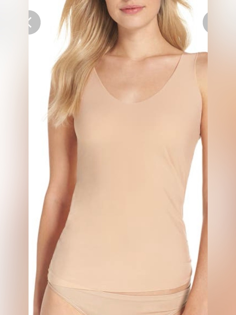 Commando Whisper V Tank True Nude Size S/M